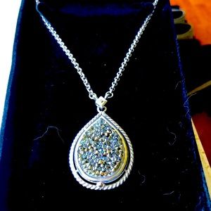 Brighton Druzy style Crystal Rocks necklace